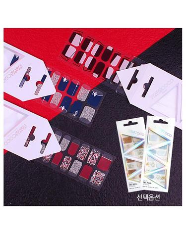 살롱드벨벳 믹스매치 네일스티커(3종+1종)