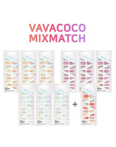블링블링 글로우세트 (화이트3장+코랄3장+핑크3장+랜덤1장)