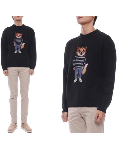 25FW 남성 드레스드 폭스 울 니트 (PM00806KH0002 P199 25F)