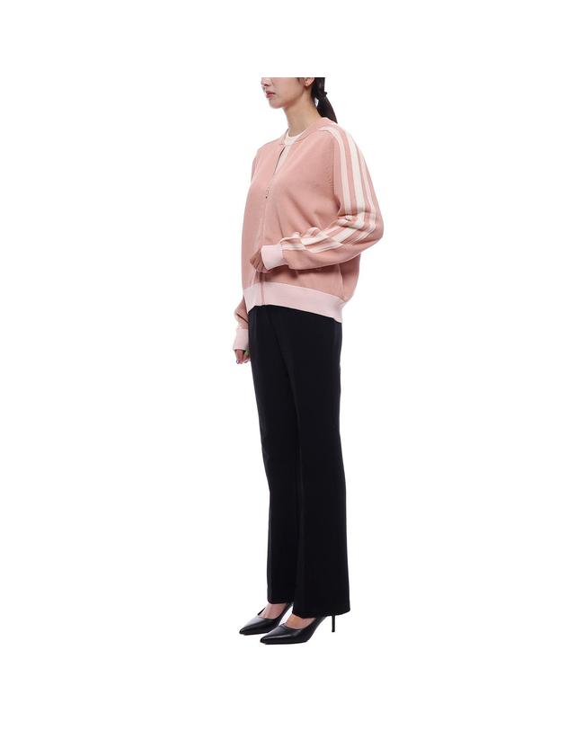 메종 키츠네 25SS 여성 플래시 폭스 집업 블루종 재킷 (OW02140KT1133 0108 25S) 착용컷