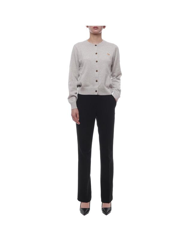 메종 키츠네 25FW 여성 베이비 폭스 울 가디건 (PW00502KT1181 H120 25F) 착용컷