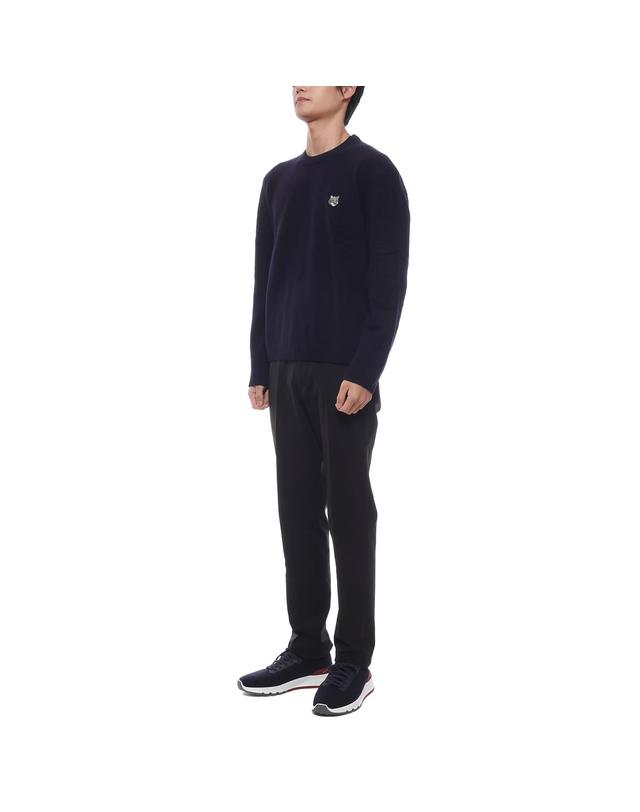 메종 키츠네 25FW 남성 폭스헤드 울 니트 (PM00803KT1006 0413 25F) 착용컷