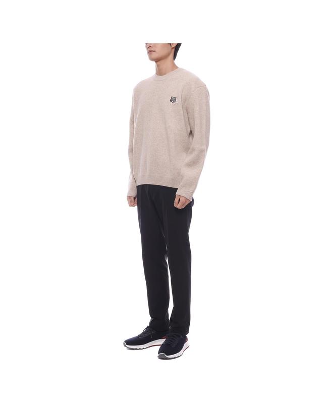 메종 키츠네 25FW 남성 폭스헤드 울 니트 (PM00817KT1180 0335 25F) 착용컷