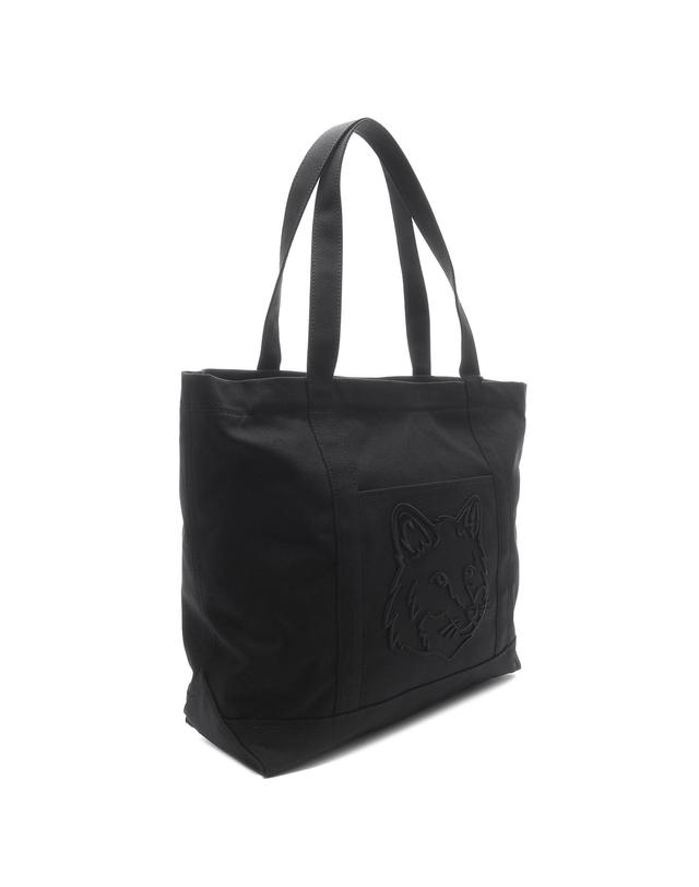 메종 키츠네 25FW 여성 폭스헤드 자수 라지 토트백 (LW05104WW0107 P199 25F) 착용컷