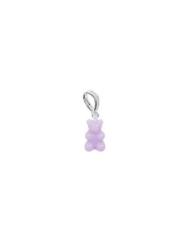 크리스탈 헤이즈 Nostalgia Bear Pendant - Lavender Silver