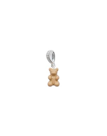 크리스탈 헤이즈 Nostalgia Bear Pendant - Salt caramel Silver