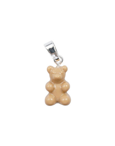 크리스탈 헤이즈 Nostalgia Bear Pendant - Salt caramel Silver