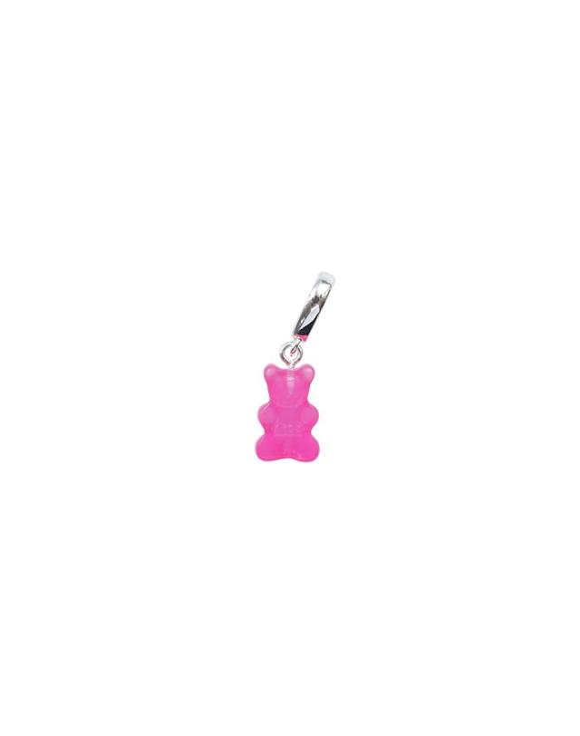크리스탈 헤이즈 크리스탈 헤이즈 Nostalgia Bear Pendant - Lollipop Silver 핑크 착용컷