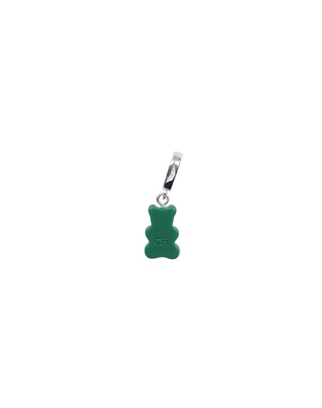 크리스탈 헤이즈 크리스탈 헤이즈 Nostalgia Bear Pendant - Vegan Silver 그린 착용컷