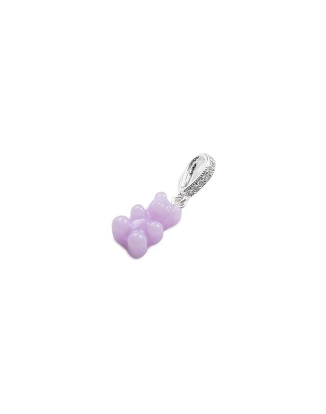 크리스탈 헤이즈 크리스탈 헤이즈 Nostalgia Bear Pendant - Lavender Silver 퍼플 착용컷