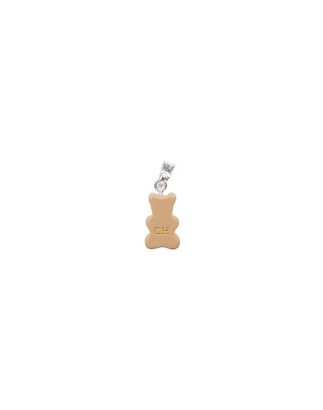 크리스탈 헤이즈 크리스탈 헤이즈 Nostalgia Bear Pendant - Salt caramel Silver 브라운 착용컷