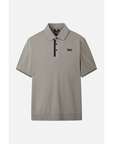 [PXG공식] 남성 하이브리드 숏 슬리브 니트-PJFPM411905