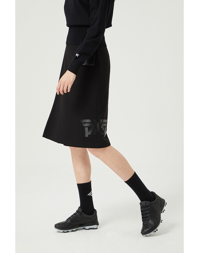 피엑스지 [PXG공식] PXG X KJG 여성 플리츠 롱 스커트-PGFAW550921 착용컷