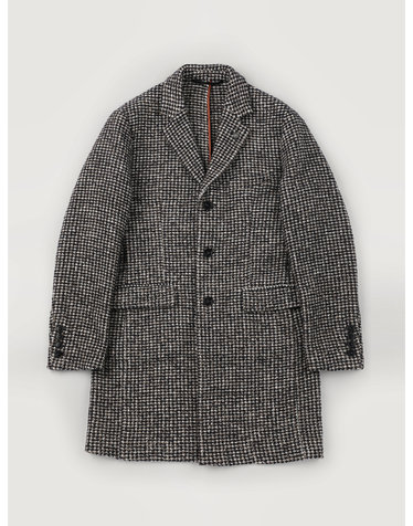[MADE IN ITALY] 싱글 브레스트 체크 울 블렌드 코트 F-SCOAT54-BE