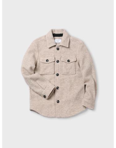 [Made In Italy] 울 혼방 오버 셔츠 F-ACJK52