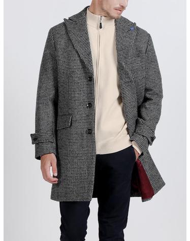 [Made In Italy] 울혼방 체크 코트 F-ACOAT54