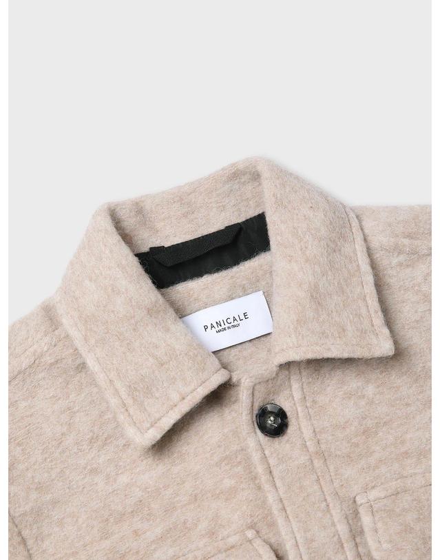 빠니깔레 [Made In Italy] 울 혼방 오버 셔츠 F-ACJK52 아이보리 착용컷