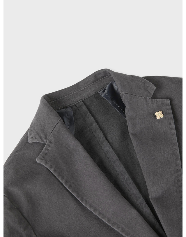 빠니깔레 [Made In Italy] 가먼트다잉 캐주얼 면 재킷 F-ICJK55 그레이 착용컷