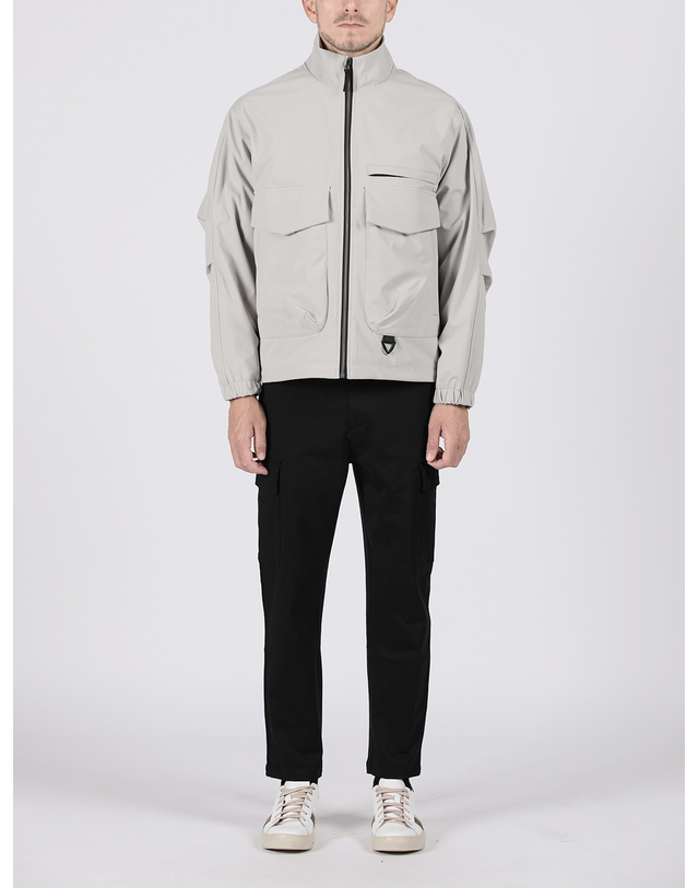 빠니깔레 [Made In Italy] 슬림핏 코듀로이 카고 팬츠 F-ICPT57 블랙 착용컷