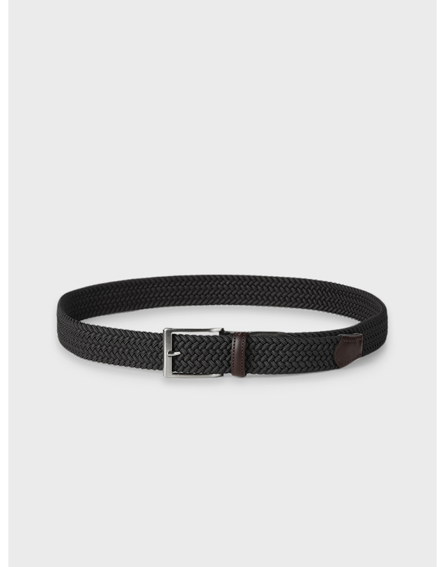 빠니깔레 [Made In Italy] 엘라스틱 레이온 벨트 F-HBELT081 블랙 착용컷