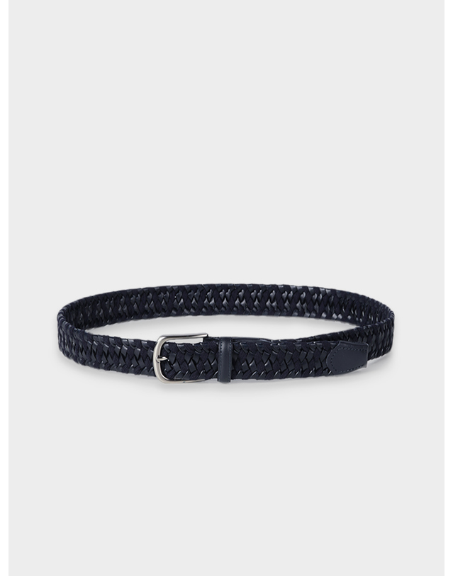 빠니깔레 [Made In Italy] 가죽 & 울 스판 벨트 F-HBELT071 브라운 착용컷