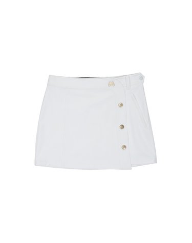 H-Line Wrap Skirt_White