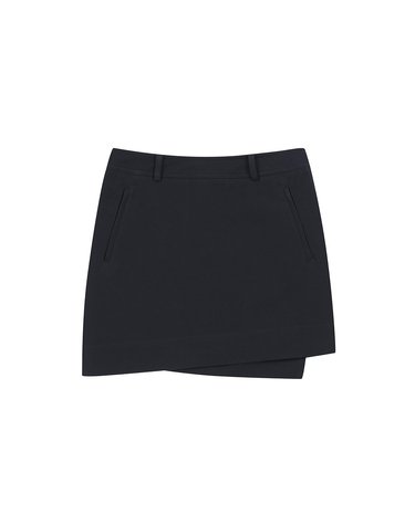 Unbalance Skirt_Navy