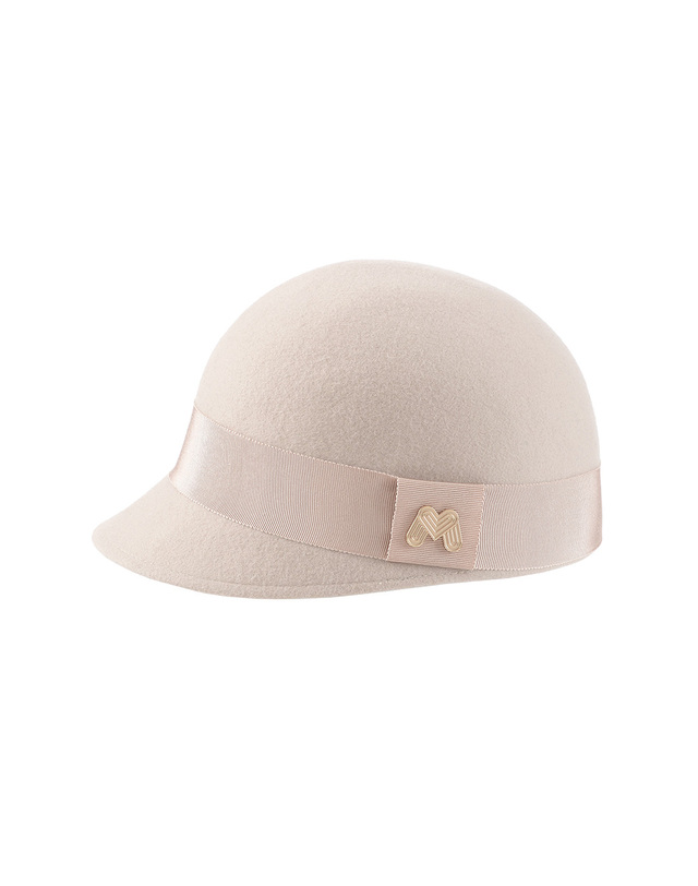 마틴골프 Wool Petit Felt Cap_Ivory 아이보리 착용컷