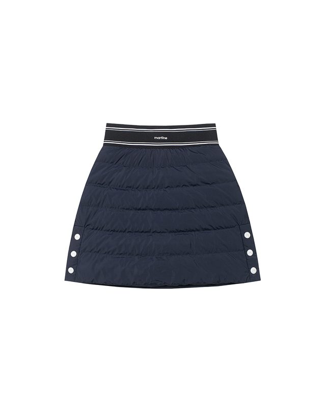마틴골프 Waist Band Down Skirt_Navy 네이비 착용컷