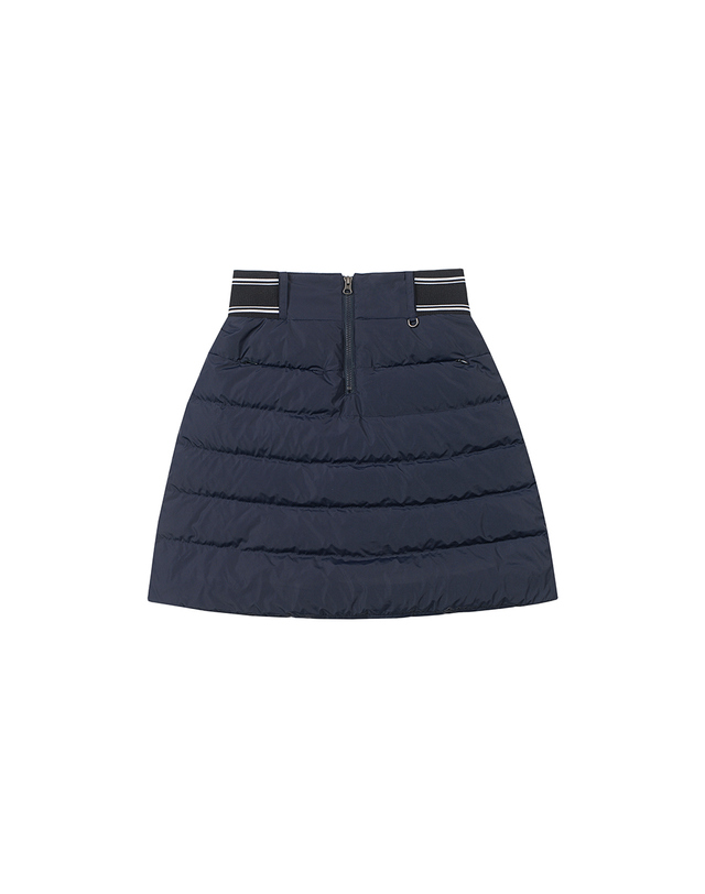 마틴골프 Waist Band Down Skirt_Navy 네이비 착용컷