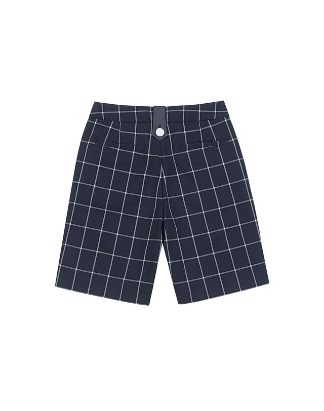 마틴골프 Window Check Bermuda Pants_Navy 네이비 착용컷