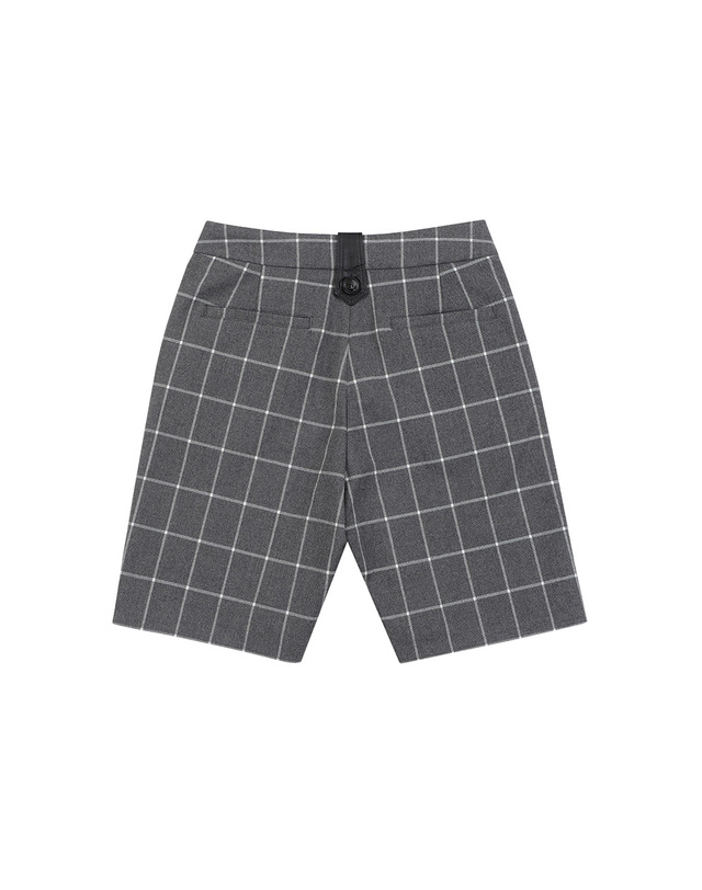 마틴골프 Window Check Bermuda Pants_Grey 그레이 착용컷
