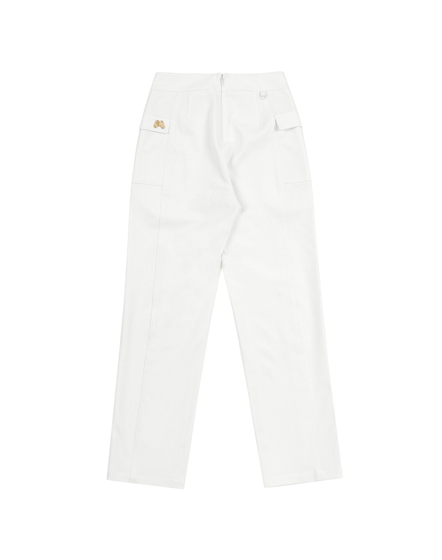마틴골프 High-Waist Straight Fit Pants_White 흰색 착용컷