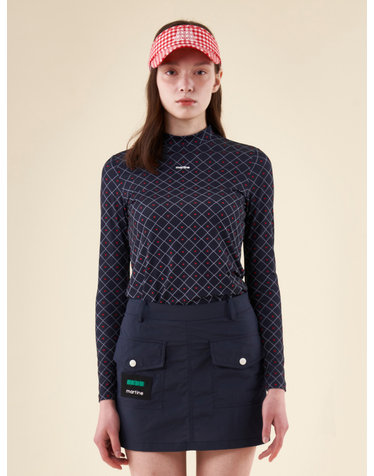 Graphic Print Turtle T-Shirts_Navy