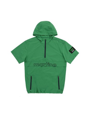 Half Zip-Up Hoody Anorak Jacket_Green (Men)