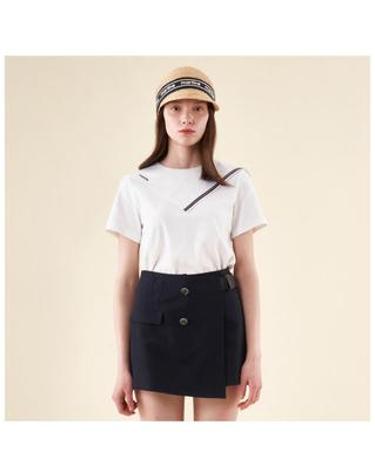 Raphia Wide Visor Cap_Light Beige