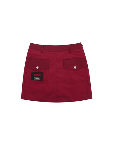 Tee Rack Wappen Patch Skirt_Red