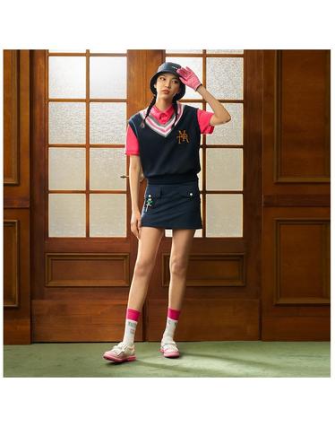 Tee Rack Wappen Patch Skirt_Navy