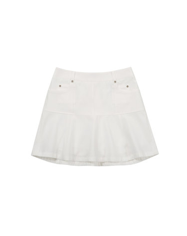 Feminine Flare Skirt_White
