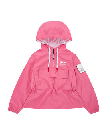 Lining Color Point Hoody Anorak_Pink