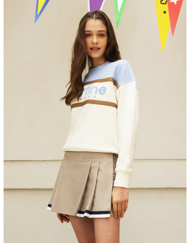 Tip Color Point Wrap Shorts_Beige