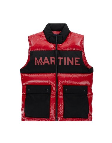 Glossy Down Vest_Red (Men)