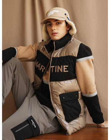 Glossy Down Vest_Beige (Men)