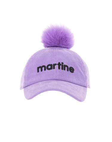 Corduroy Pompom Cap_Light Purple
