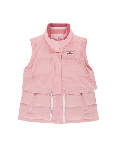 Double Wrap Down Vest_Pink