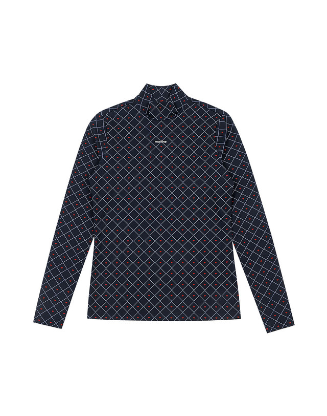 마틴골프 Graphic Print Turtle T-Shirts_Navy 네이비 착용컷