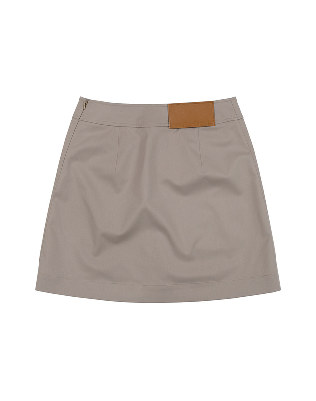 마틴골프 Big Pocket A-Line Skirt_Beige 베이지 착용컷