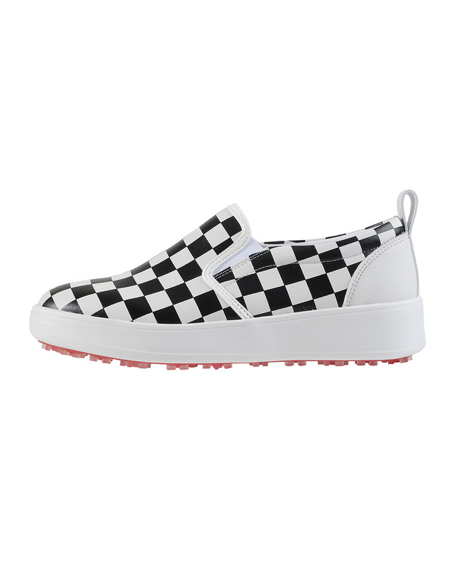 마틴골프 Check Pattern Slip-on_Black 블랙 착용컷