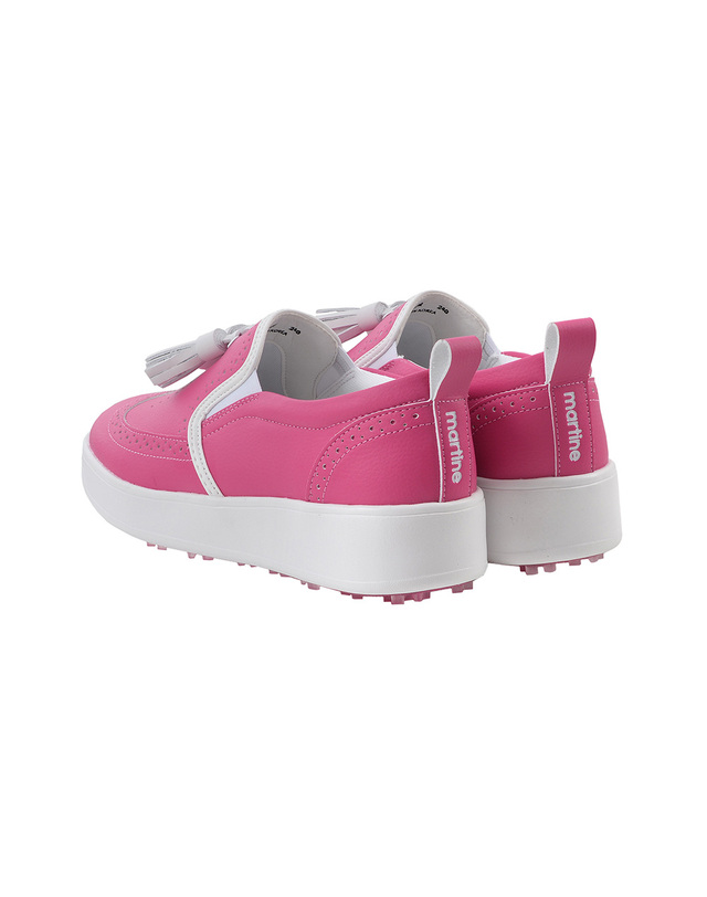 마틴골프 Tassel Point Slip-on_Deep Pink 핑크 착용컷