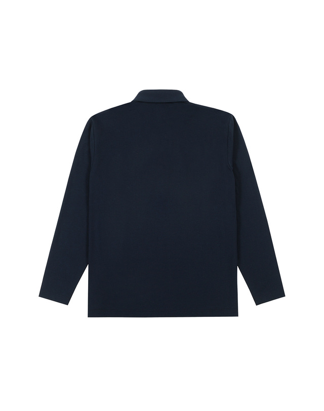 마틴골프 Basic Solid Collar T-Shirts_Navy (Men) 네이비 착용컷